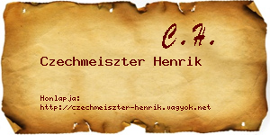 Czechmeiszter Henrik névjegykártya
