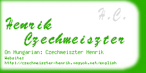 henrik czechmeiszter business card